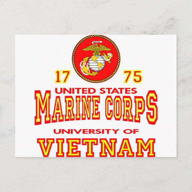 United States Marine Corps University Of Vietnam Postcard (Front)