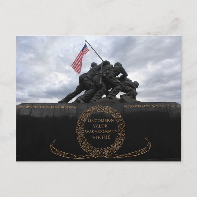 United States Marine Corps War Memorial Postcard (Front)