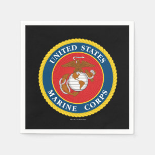 United States Marines Marine Corps Seal 1 Napkin