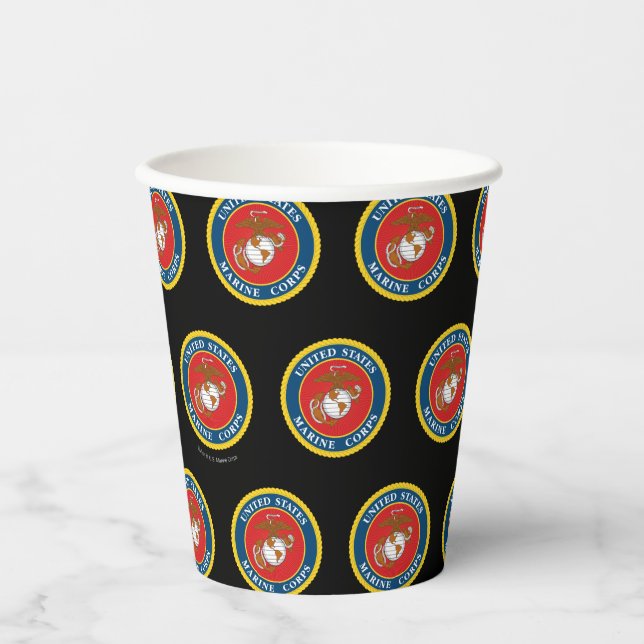 United States Marines | Marine Corps Seal 1 Paper Cups (Front)