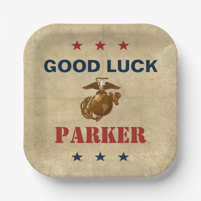 United States Marines | Marine Corps Seal 1 Paper Plate (Front)