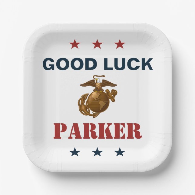 United States Marines | Marine Corps Seal 1 Paper Plate (Front)