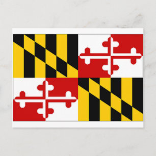 United States Maryland Flag Postcard
