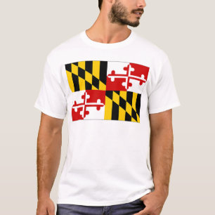 United States Maryland Flag T-Shirt
