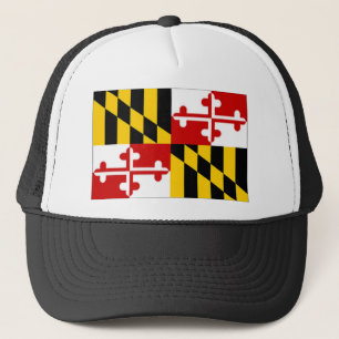 United States Maryland Flag Trucker Hat