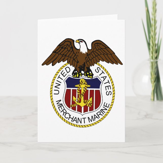 United States Merchant Marine Seal Sailors Card (Front)
