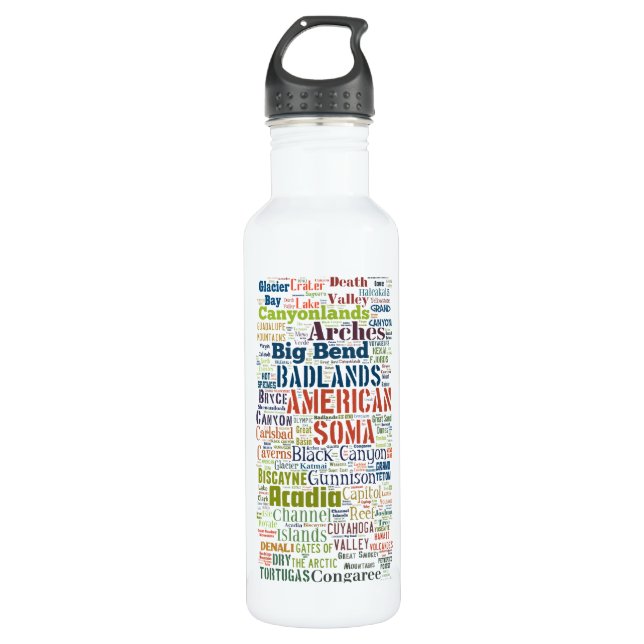United States National Parks 710 Ml Water Bottle (Front)