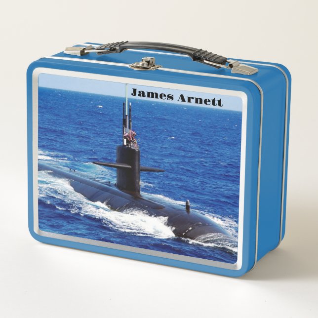 United States Navy Submarine Metal Lunch Box (Front)