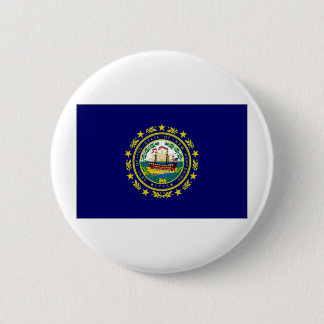 United States New Hampshire Flag 6 Cm Round Badge