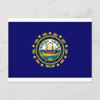 United States New Hampshire Flag Postcard