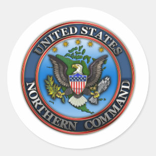 United States Northern Command Classic Round Sticker