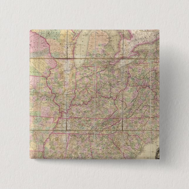 United States of America 15 Cm Square Badge (Front)