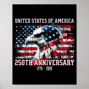 United States of America 1776 250th Anniversary Poster