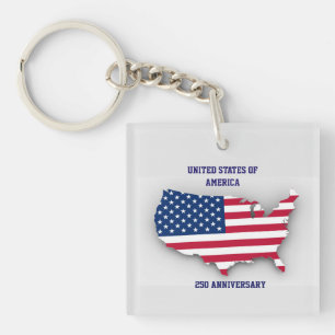 United States Of America 250 Anniversary Key Ring