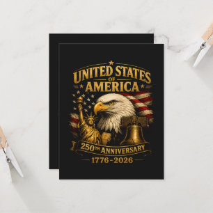 United States of America 250th Anniversary Eagle Invitation
