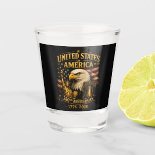 United States of America 250th Anniversary Eagle Shot Glass