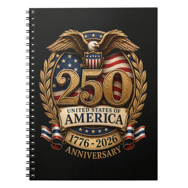 United States of America 250th Anniversary Notebook (Front)