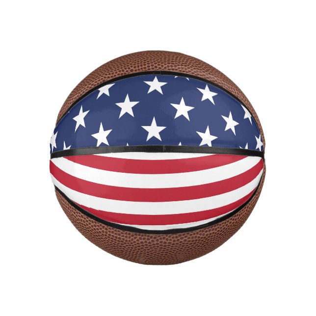 United States Of america American Flag Mini Basketball (Front)