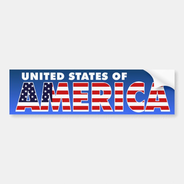 United States of America Bumper Sticker (Front)