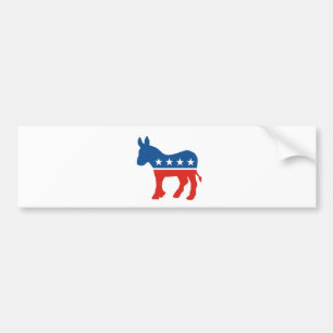united states of america democrat party donkey usa bumper sticker