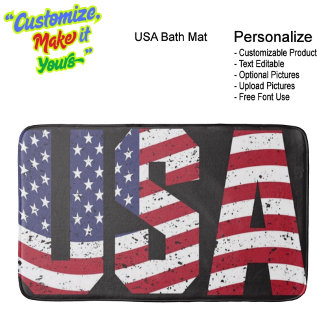 United States of America Flag Bath Mat