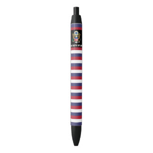United States of America Flag Cute Patriotic Black Ink Pen