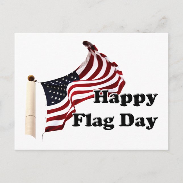 United States of America Flag Day Postcard (Front)