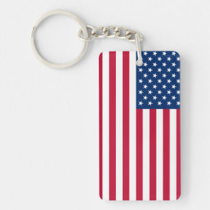 United States of America Flag Key Ring