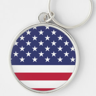 United States of America Flag Key Ring