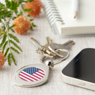 United States of America Flag Key Ring