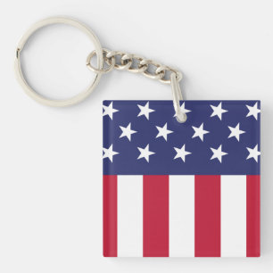 United States of America Flag Key Ring
