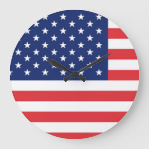United States Of America Flag Large Clock