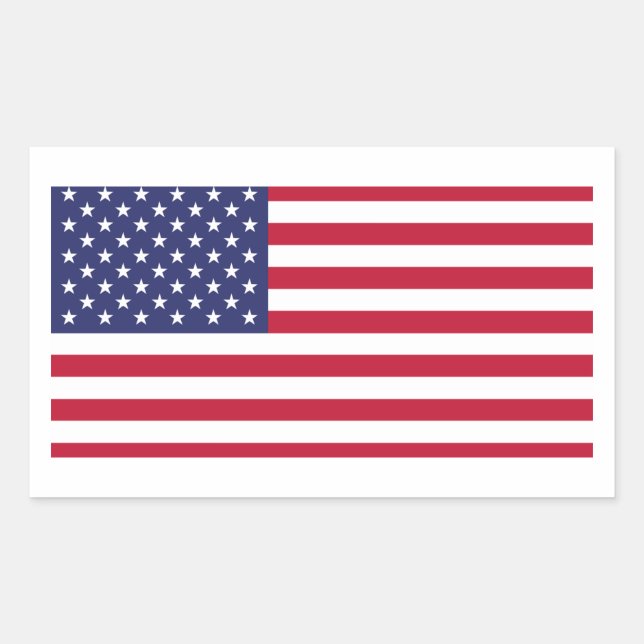 United States of America Flag Rectangular Sticker (Front)