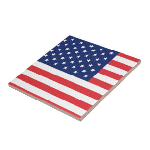 United States Of America Flag Tile