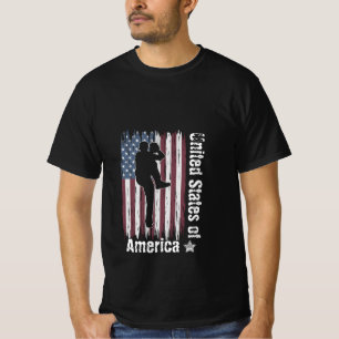 United States Of America for him black T-Shirt