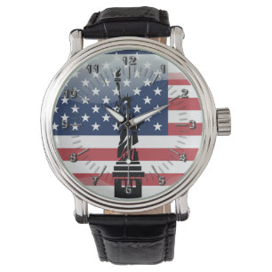 United States of America glossy flag Watch