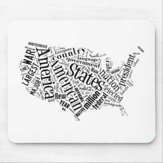 United States of America in Tagxedo Mouse Mat