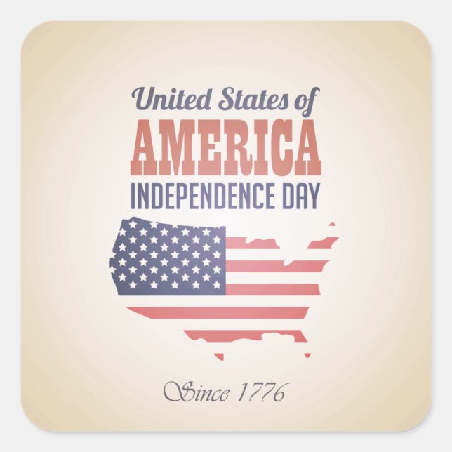United States of America Independence Day Sticker (Front)