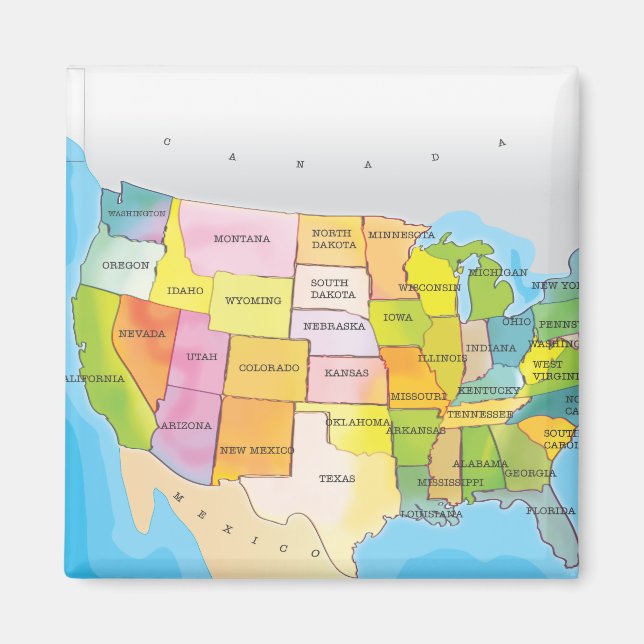 United States Of America Magnet (Front)