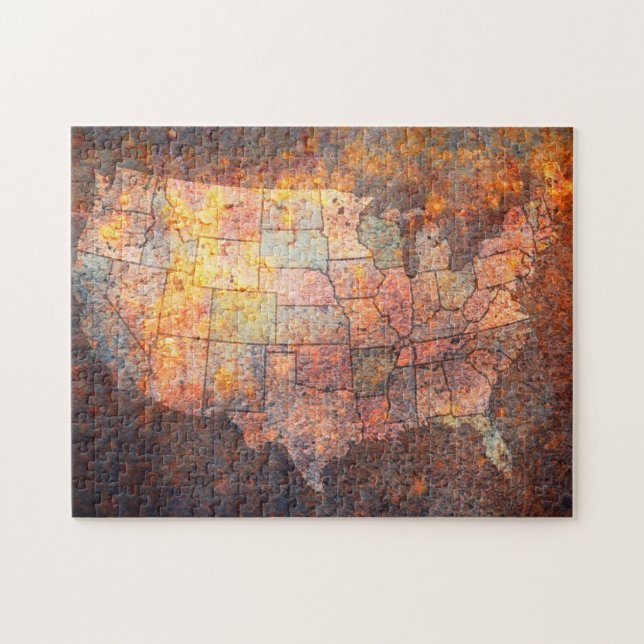 United States of America Map Jigsaw Puzzle (Horizontal)