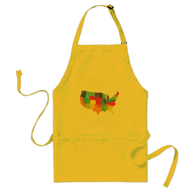 united states of america map standard apron (Front)