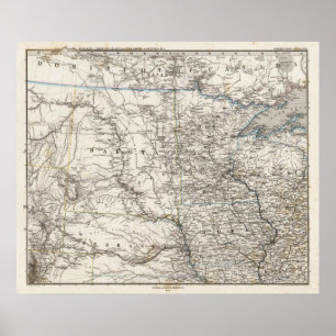 United States of America Mid west Poster