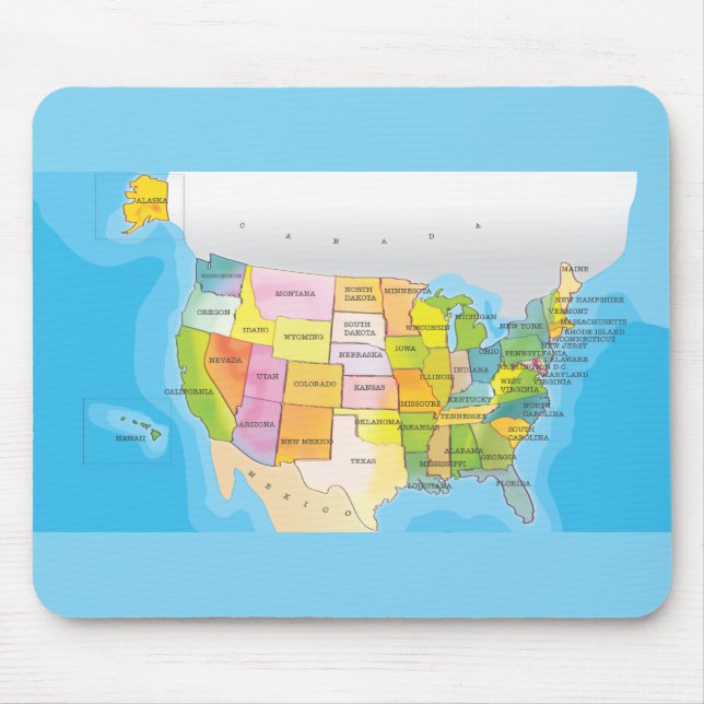 United States Of America Mouse Mat (Front)