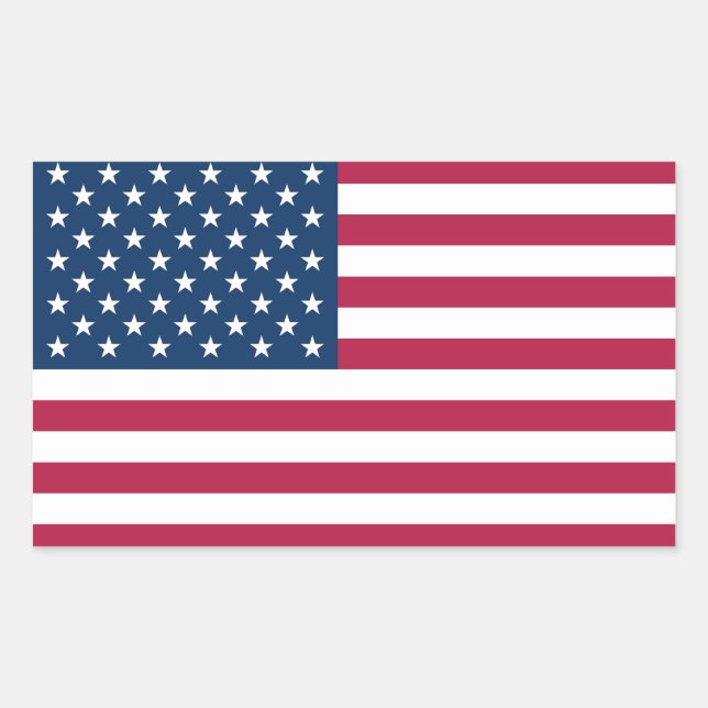 United States of America Rectangular Sticker (Front)