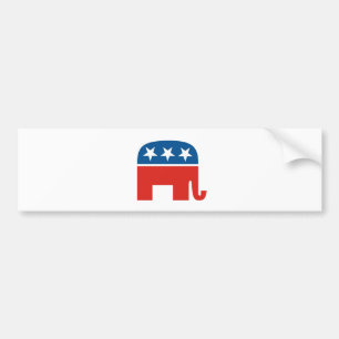 united states of america republican party elephant bumper sticker