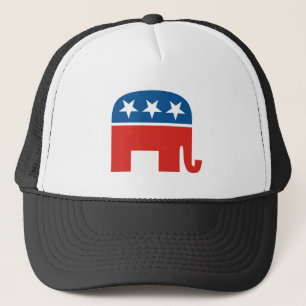united states of america republican party elephant trucker hat