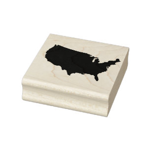 United States of America Solid Rubber Art Stamp