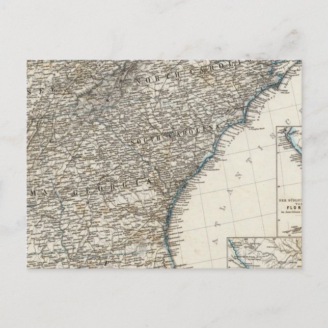 United States of America Southern States Postcard (Front)