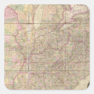 United States of America Square Sticker