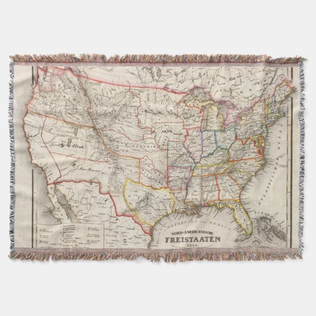 United States of America Throw Blanket (Front)